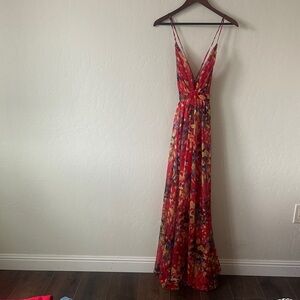 Multi colored maxi dress